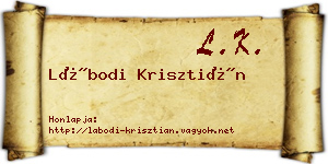 Lábodi Krisztián névjegykártya