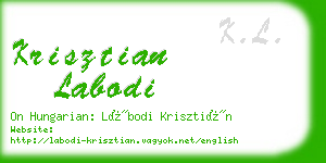 krisztian labodi business card